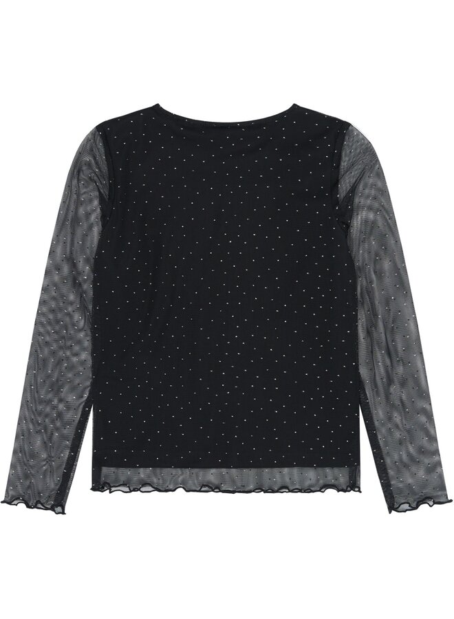 The New - Yancy mesh top - Black beauty