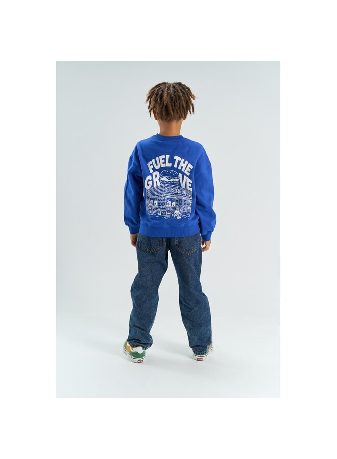 The New - Yonas oversized sweatshirt - Mazarine blue