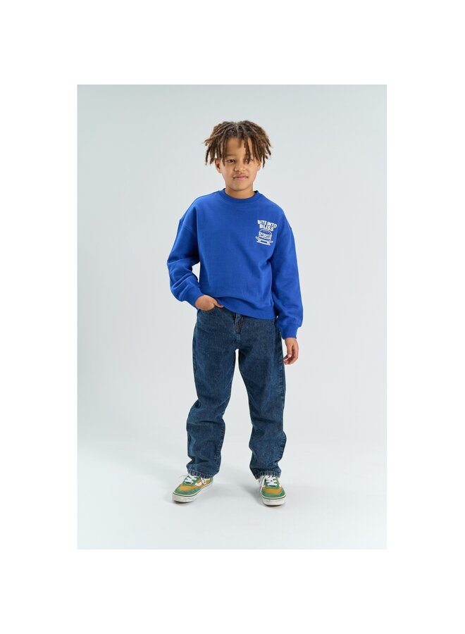 The New - Yonas oversized sweatshirt - Mazarine blue