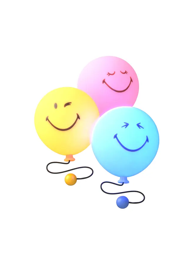 MOB - Bubbly light smiley world - Yellow