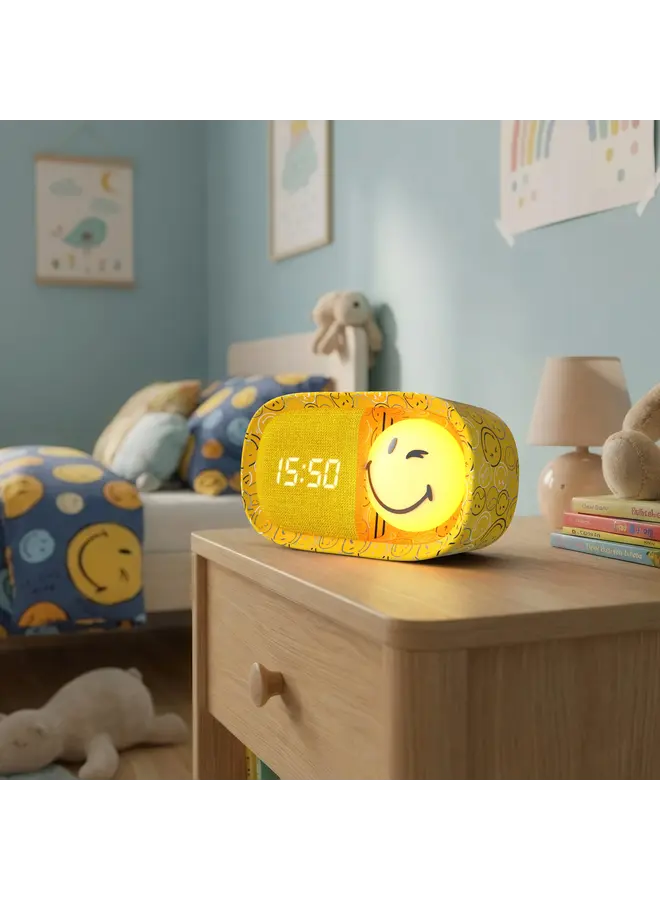 MOB - Dreamy clock smiley world - Yellow