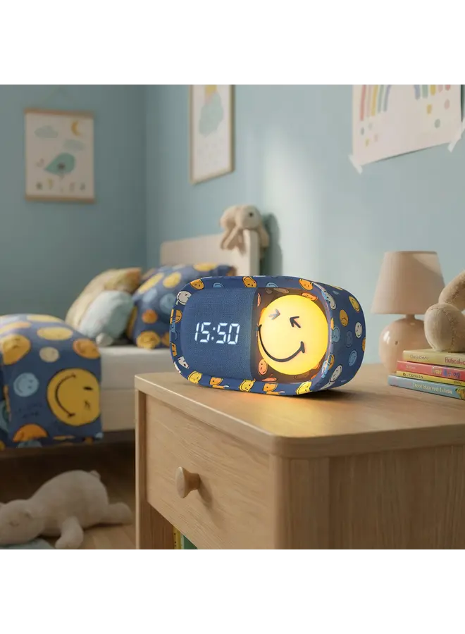 MOB - Dreamy clock smiley world - Blue