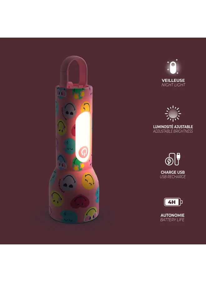 MOB - Glowy smiley world - Pink