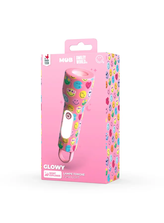 Glowy smiley world - Pink