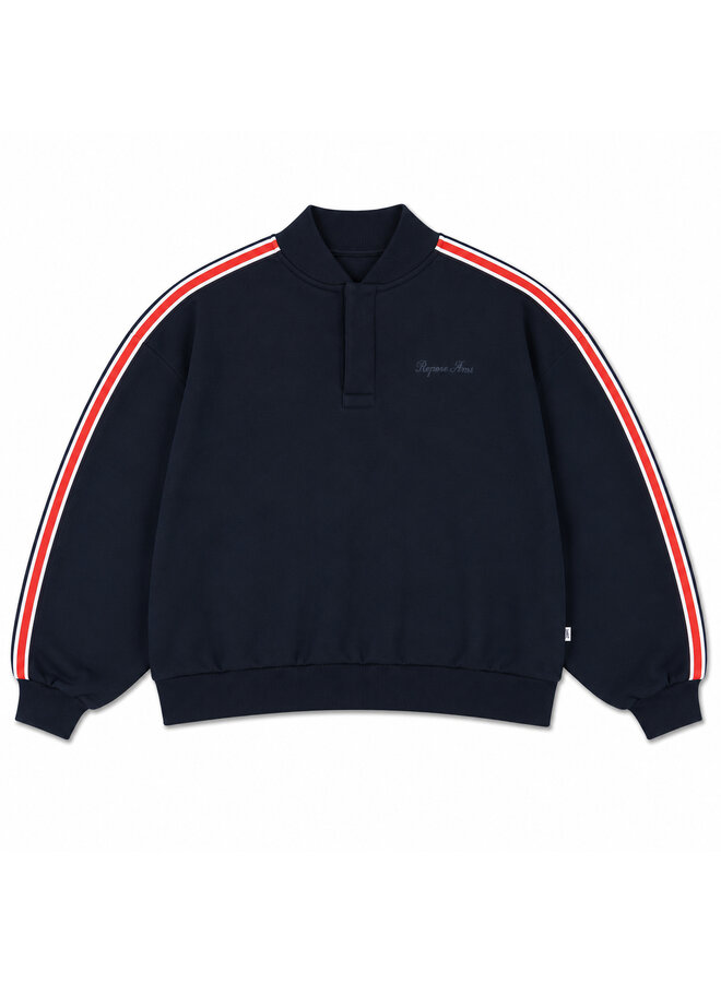 Repose AMS - Button front sweater - Blue note