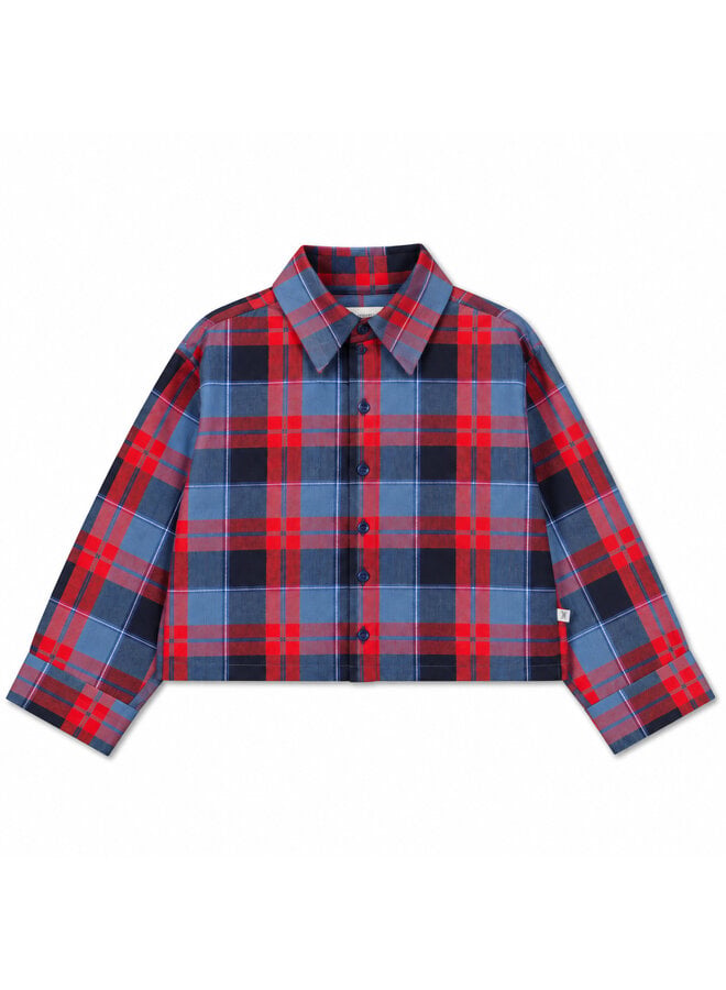 Boxy blouse LS - Club check