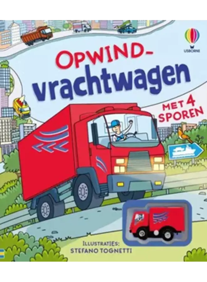 Usborne - Opwind-vrachtwagen (kartonboek)