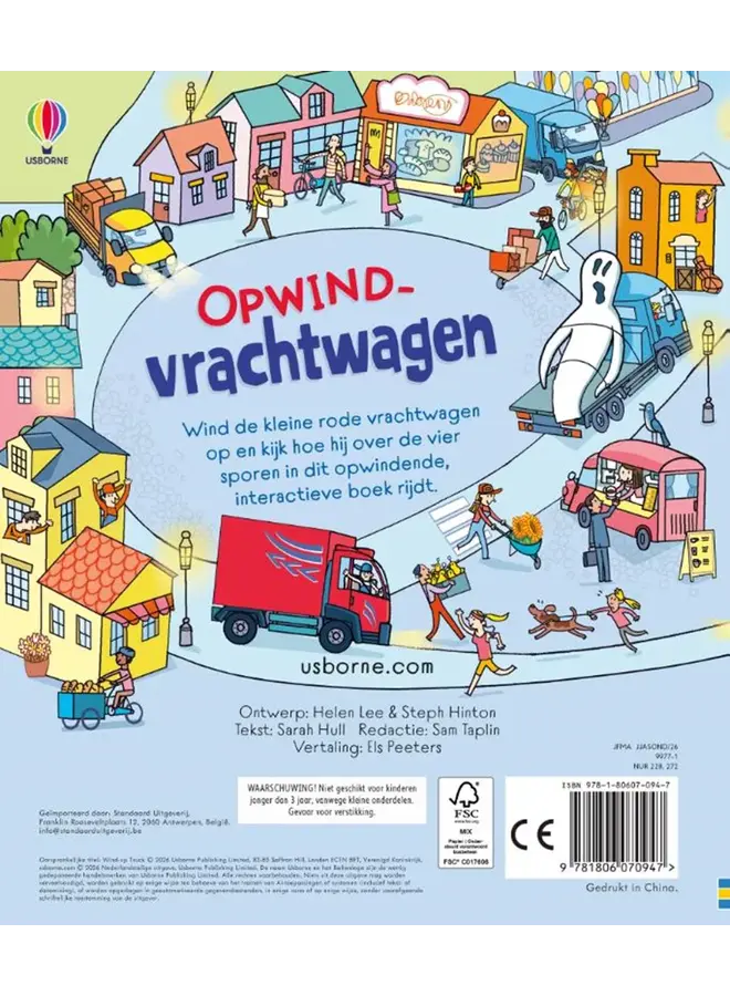 Usborne - Opwind-vrachtwagen (kartonboek)