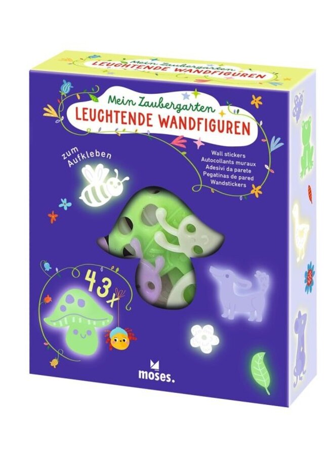 16206 Mijn tovertuin 43 glow in the dark muurfiguurtjes