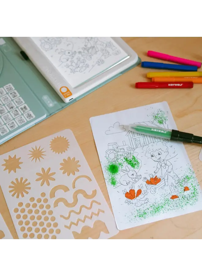 Kidywolf - Kidydraw-pad kit blow pen