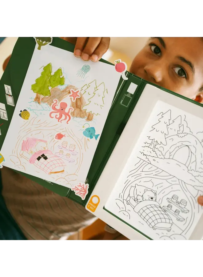 Kidywolf - Kidydraw-pad kit aquarelset