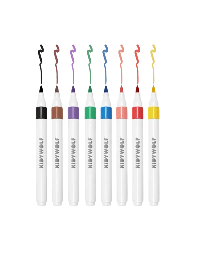 Kidywolf - Kidydraw-pad kit acrylmarkers