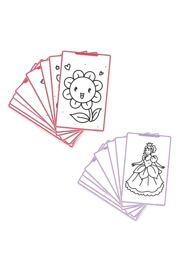 Kidywolf - Refill Kidydraw-Mini - Princess around the world & Kawaii