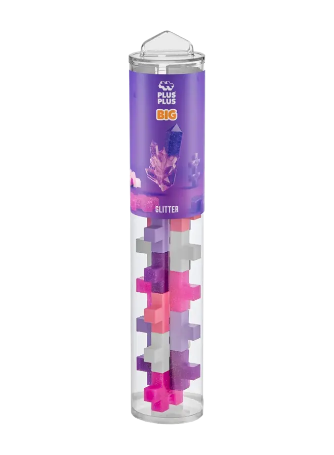 Plus Plus - BIG tube - Glitter (15 stukjes)