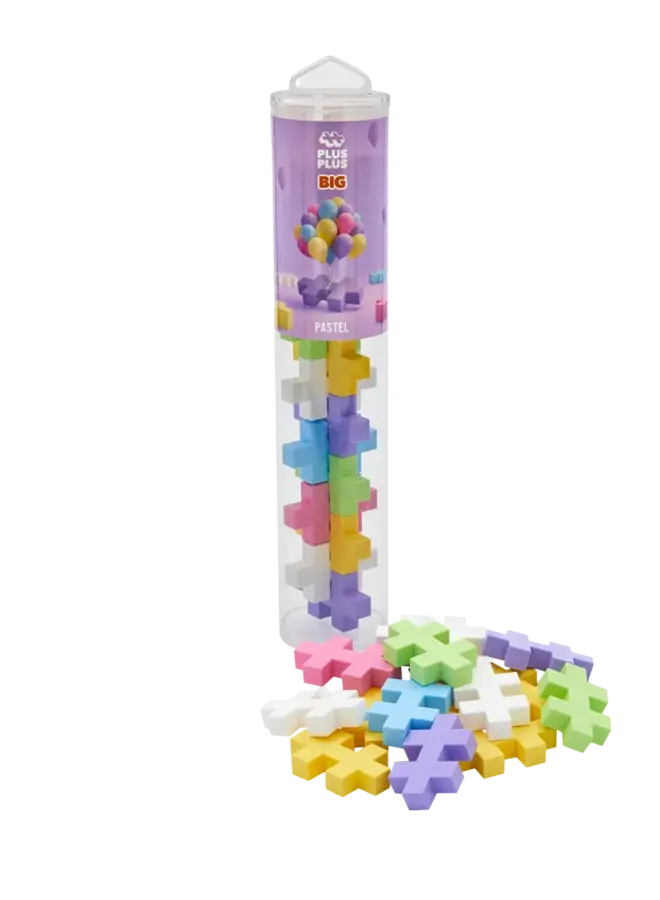 Plus Plus - BIG tube - Pastel (15 stukjes)