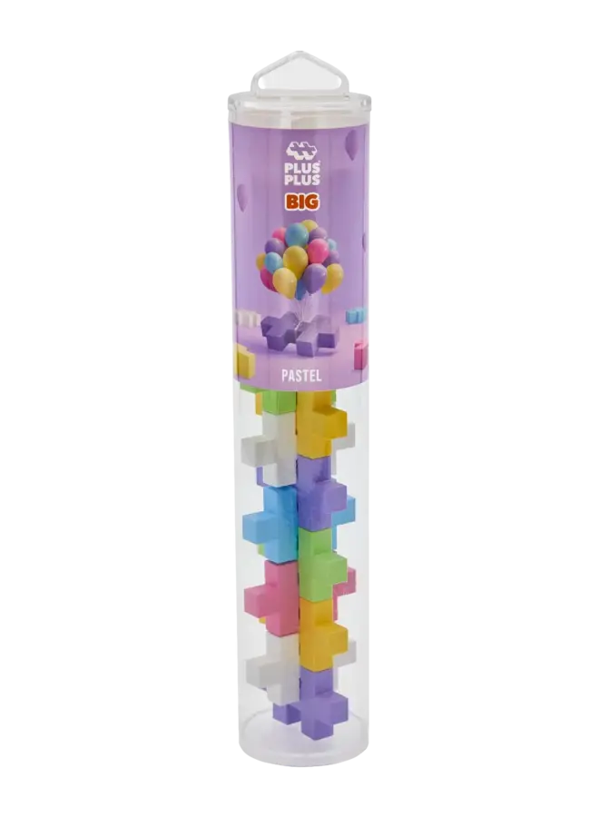 Plus Plus - BIG tube - Pastel (15 stukjes)