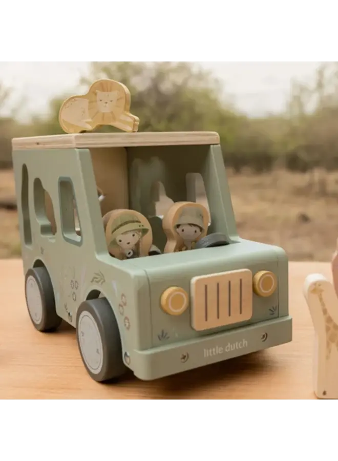 Little Dutch - Vormenstoof safari auto - Safari friends