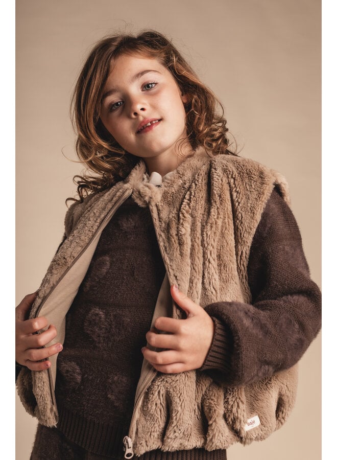 Baje Studio - Loue gilet - Beige