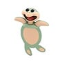 Billy Brown - Auch! bookmark sea animals - Twirly turtle