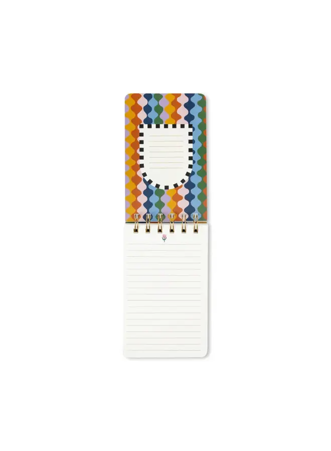 DesignWorks Ink - A dopo twin wire notepad - Blue cheetahs