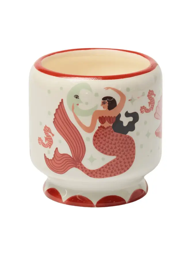 A dopo mermaid & moon ceramic candle - Ginger & Teak