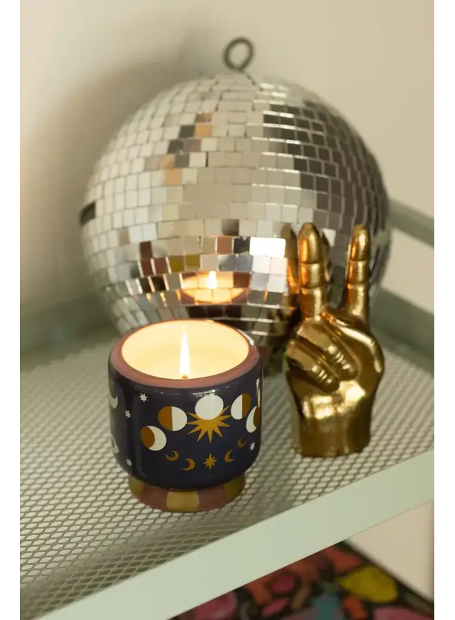 DesignWorks Ink - A dopo moon phases ceramic candle - Jasmine & Rose