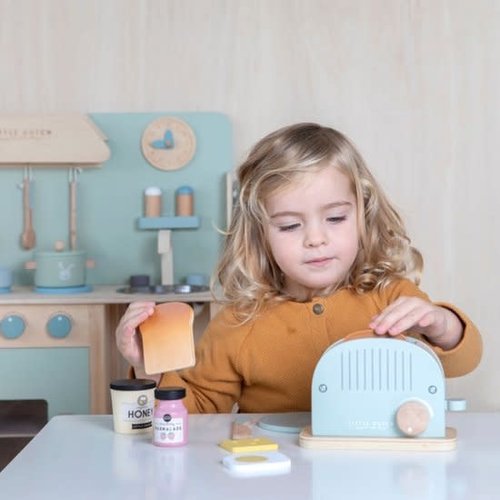 Little Dutch Houten broodrooster - 10 delig Little Dutch Houten broodrooster - 10 delig