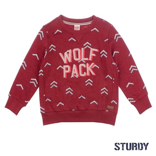 Sturdy Sweater AOP / Wolf Pack - Good Fellows Sturdy Sweater AOP / Wolf Pack - Good Fellows