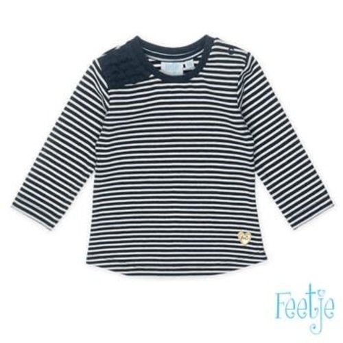Feetje Longsleeve Streep - Made With Love - Antraciet Feetje Longsleeve Streep - Made With Love - Antraciet