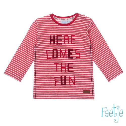 Feetje Longsleeve Streep - Good Fellows - Rood Feetje Longsleeve Streep - Good Fellows - Rood