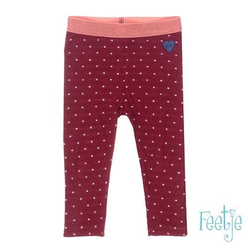 Feetje Legging AOP - Stars - Wijn Feetje Legging AOP - Stars - Wijn