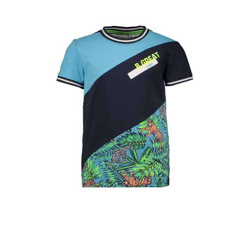 B.Nosy Boys 3-piece short sleeve shirt with jungle aop - Tiger jungle B.Nosy Boys 3-piece short sleeve shirt with jungle aop - Tiger jungle
