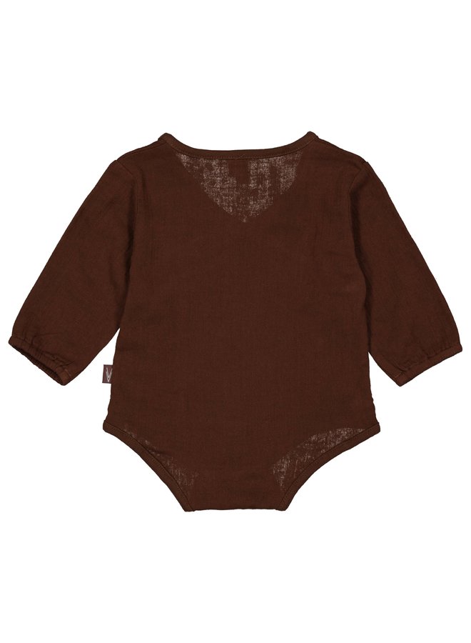 Levv Newborn - Charli - Bodysuit - Brown Choco