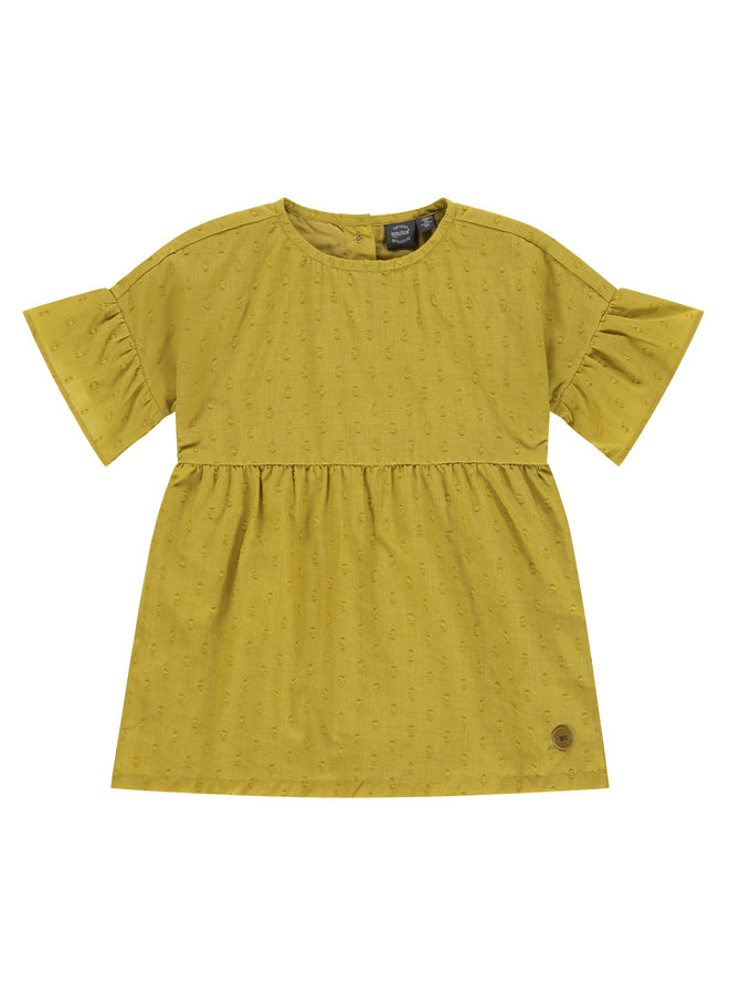 Girls Dress Short Sleeve 8720 - Mustard