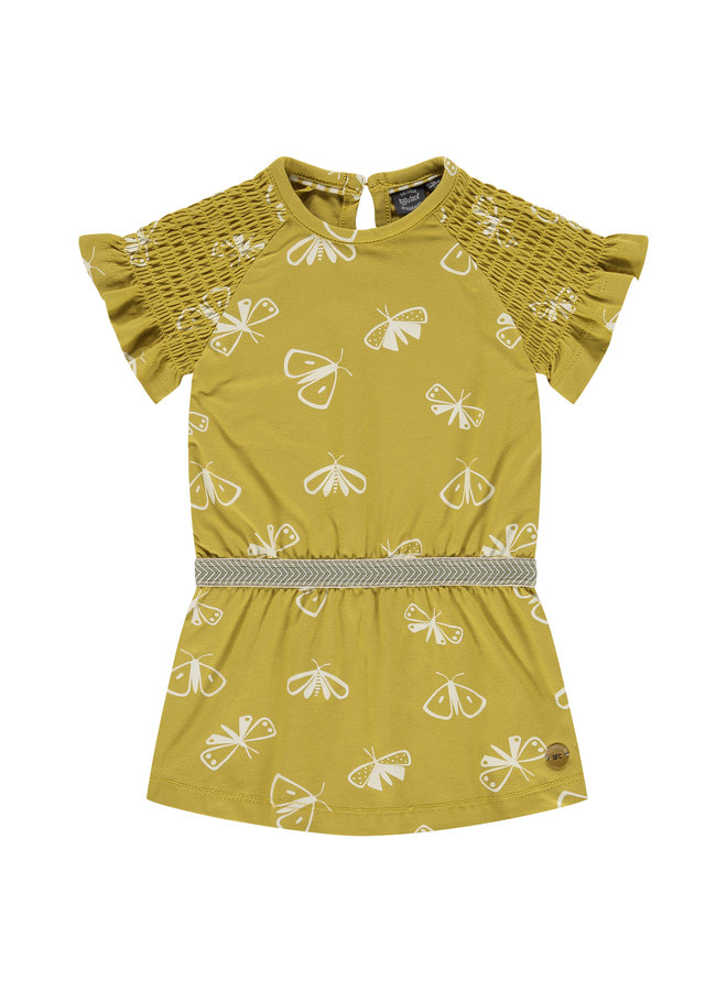 Babyface - Girls Dress Short Sleeve 8724 - Mustard