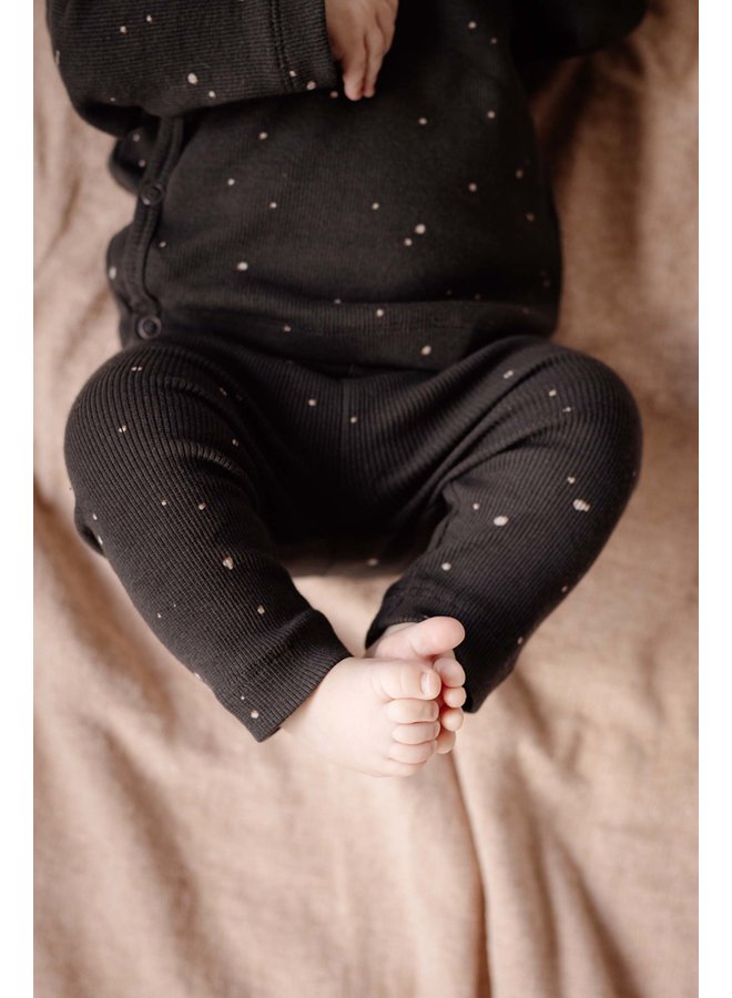 Levv Newborn - Emiel - Pants - AOP Grey Dark Dot