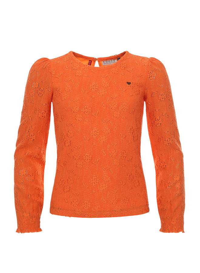 Looxs Little - Lace Top - Tangerine