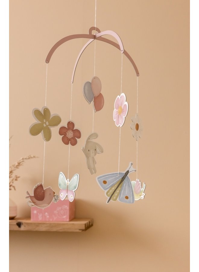 Little Dutch - Kartonnen Mobiel - Flowers & Butterflies