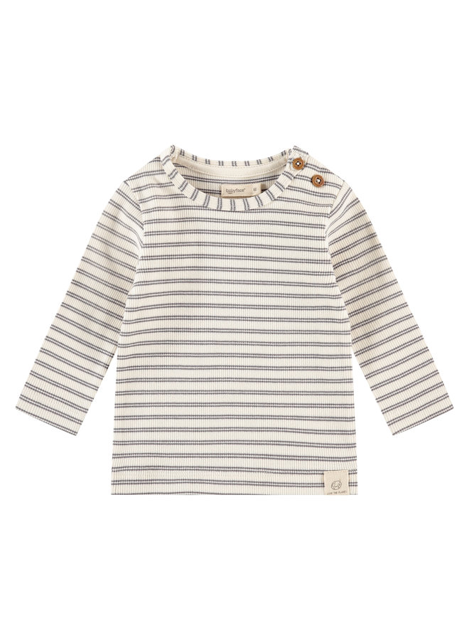 Baby - T-shirt Longsleeve - Grey Stripe
