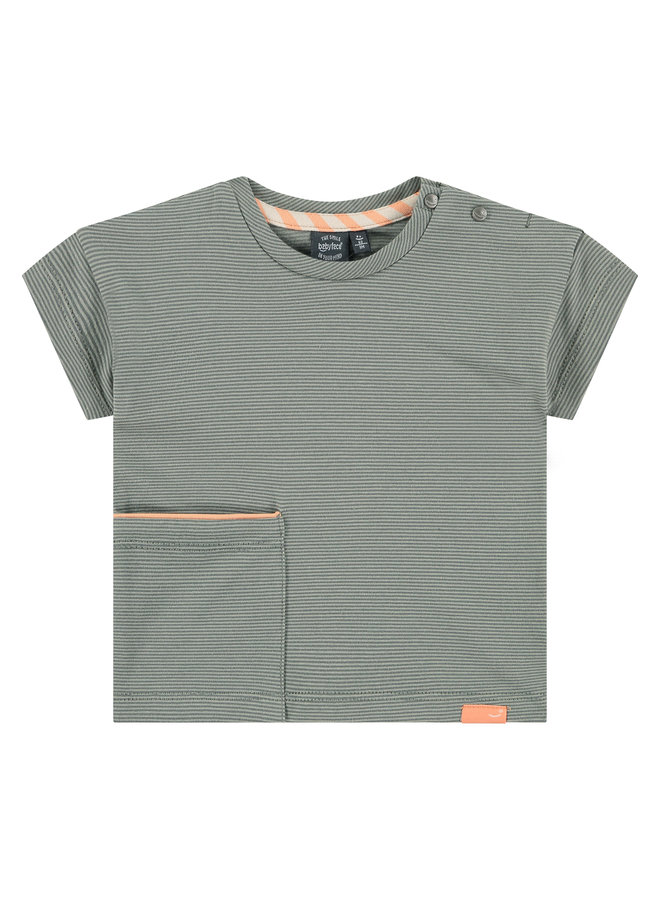 Baby Boys - T-shirt Shortsleeve - Sage Stripe