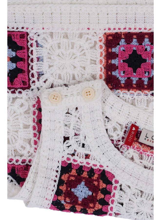 Looxs Little - Crochet Spencer - Warm White