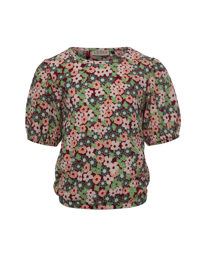 Looxs Little - Crincle Top - Flowerbomb