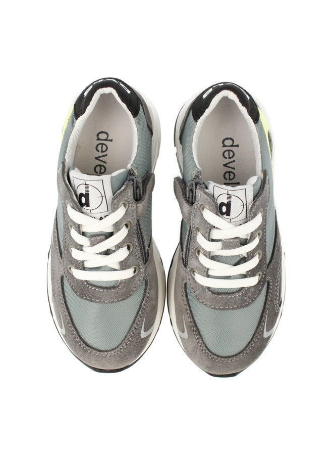 Develab - 45785 - Boys Low Cut Sneaker Laces - Grey Suede