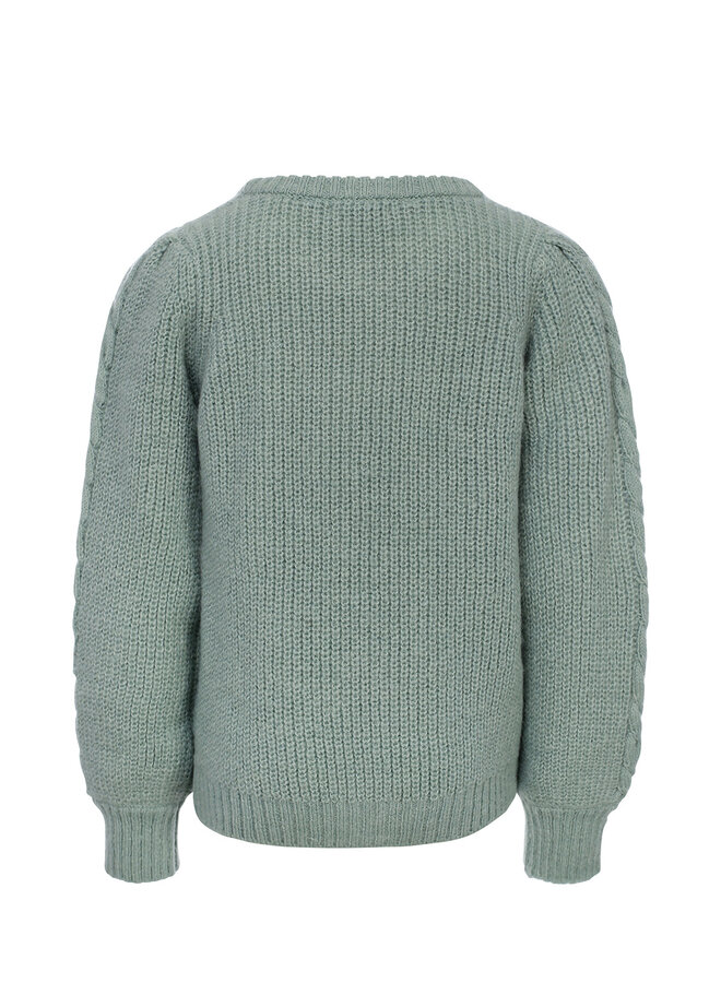 Looxs Little - Little knitted pullover – Aqua green