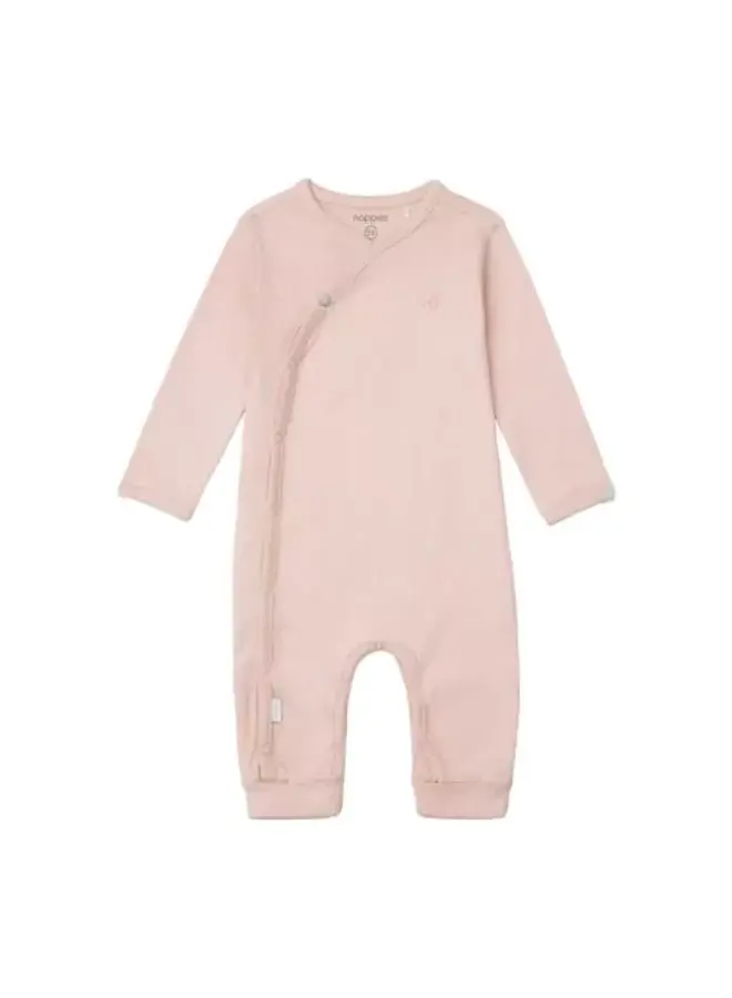 Noppies - Unisex Playsuit rib Nevis long sleeve – Rose Smoke