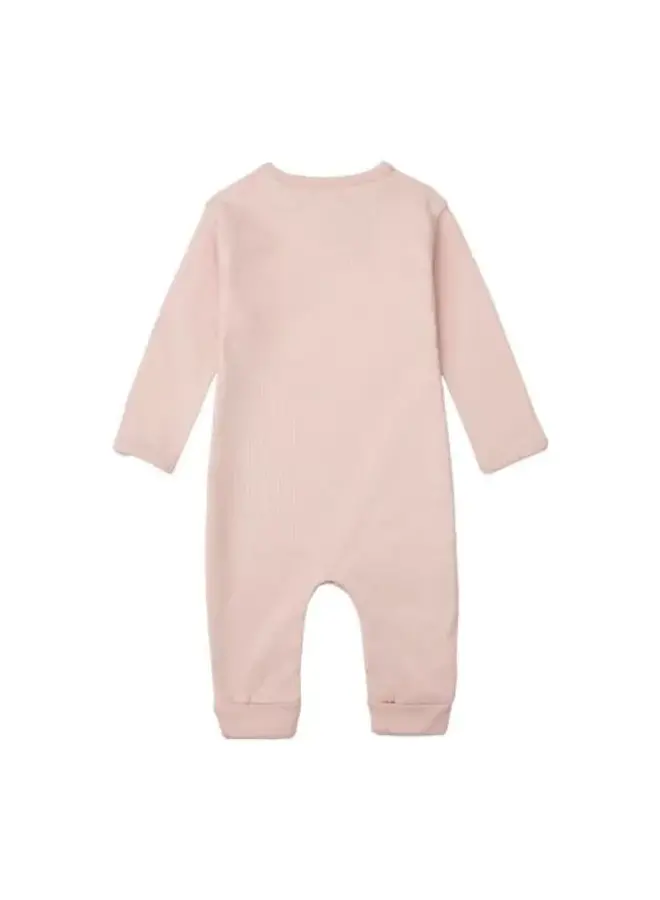 Noppies - Unisex Playsuit rib Nevis long sleeve – Rose Smoke