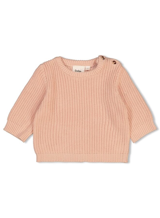 Sweater gebreid – The magic is in you – Roze