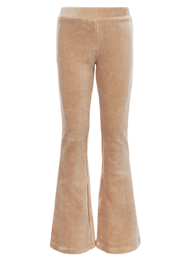 Looxs Little - Little rib flare pants – Natural