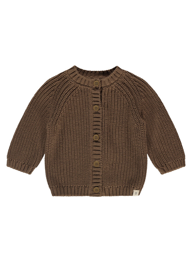 A Tiny Story - Baby cardigan – coffee