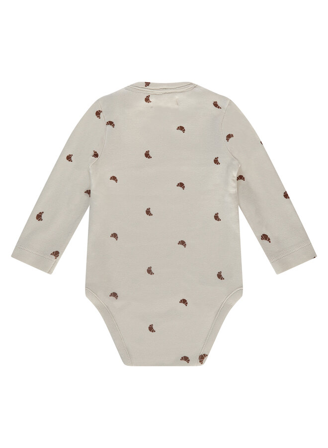 A Tiny Story - Baby romper long sleeve – creme